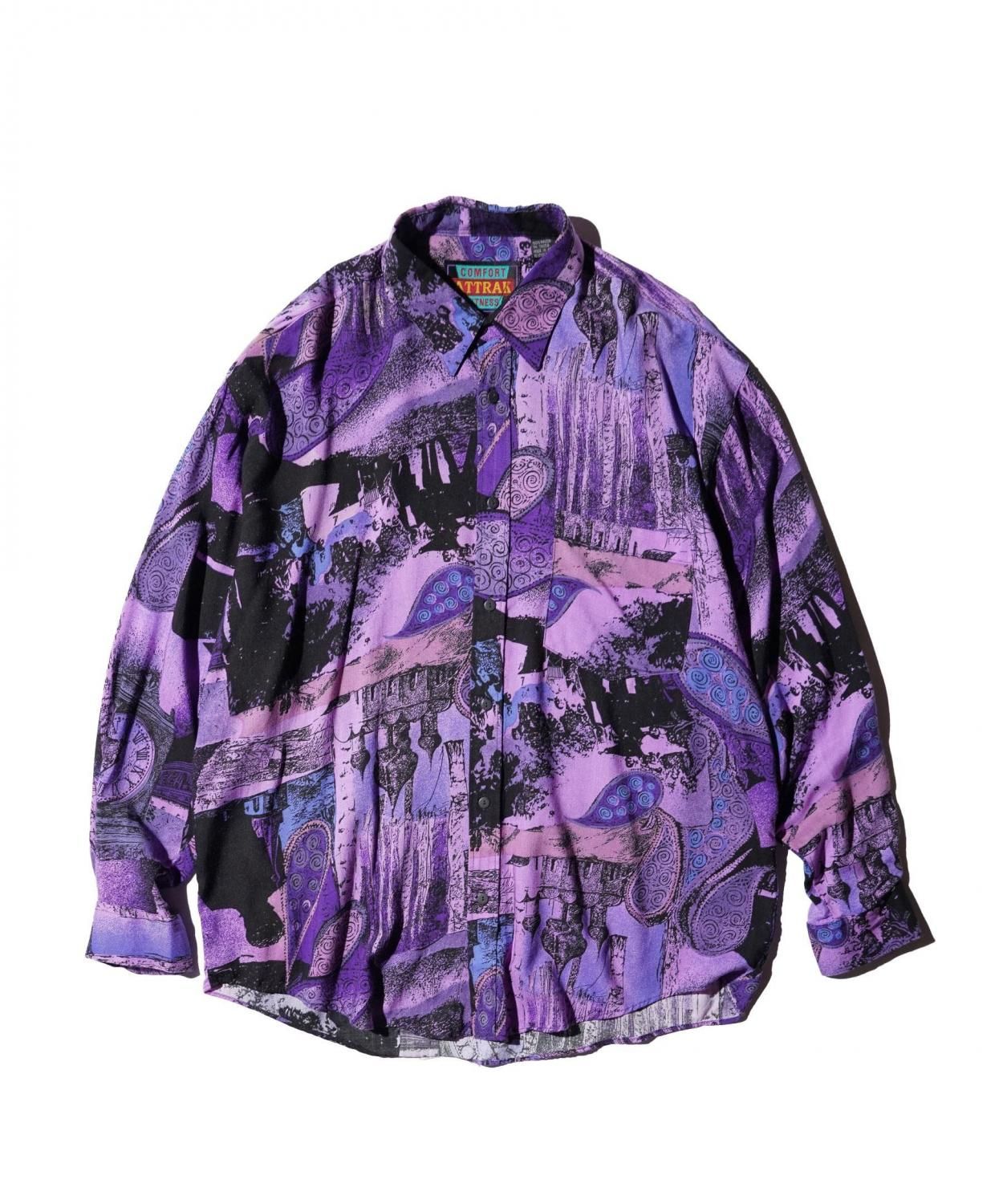 OLD / COMFORT ATTRAK FITNESS ALL OVER PRINT LONG SLEEVE SHIRT