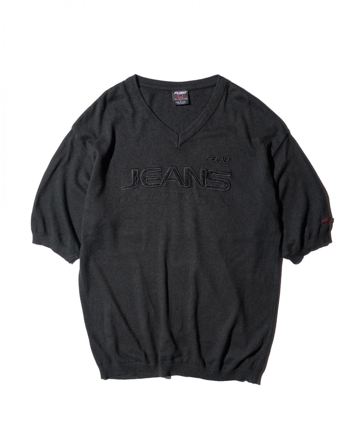 OLD / 1990's- FUBU V-NECK SHORT SLEEVE JERSEY