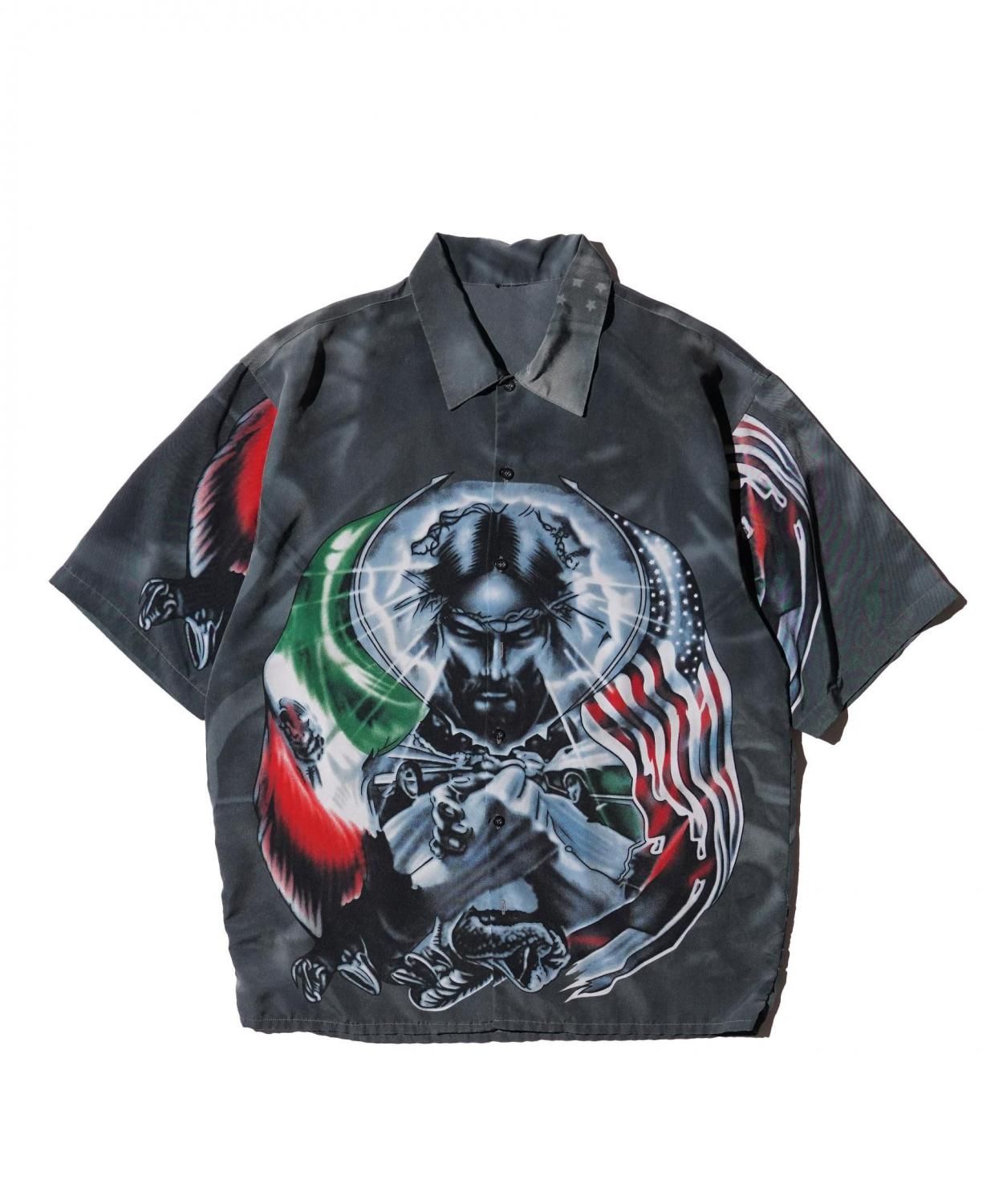 OLD / JESUS America  Mexico GRAPHIC ALL OVER PRINT SHIRT