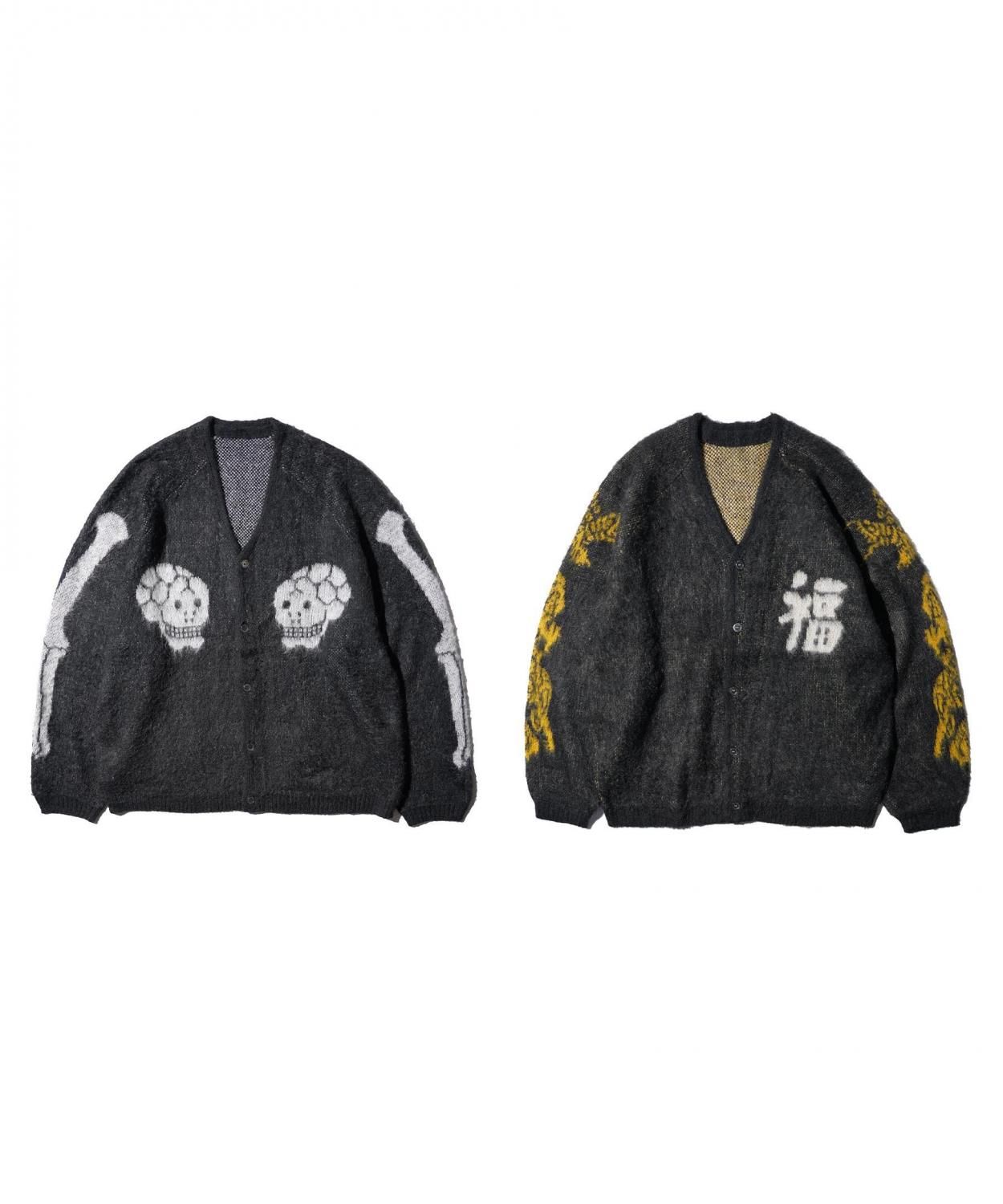 ͽTHRIFTY LOOK / RAGLAN SLEEVE SOUVENIR CARDIGAN