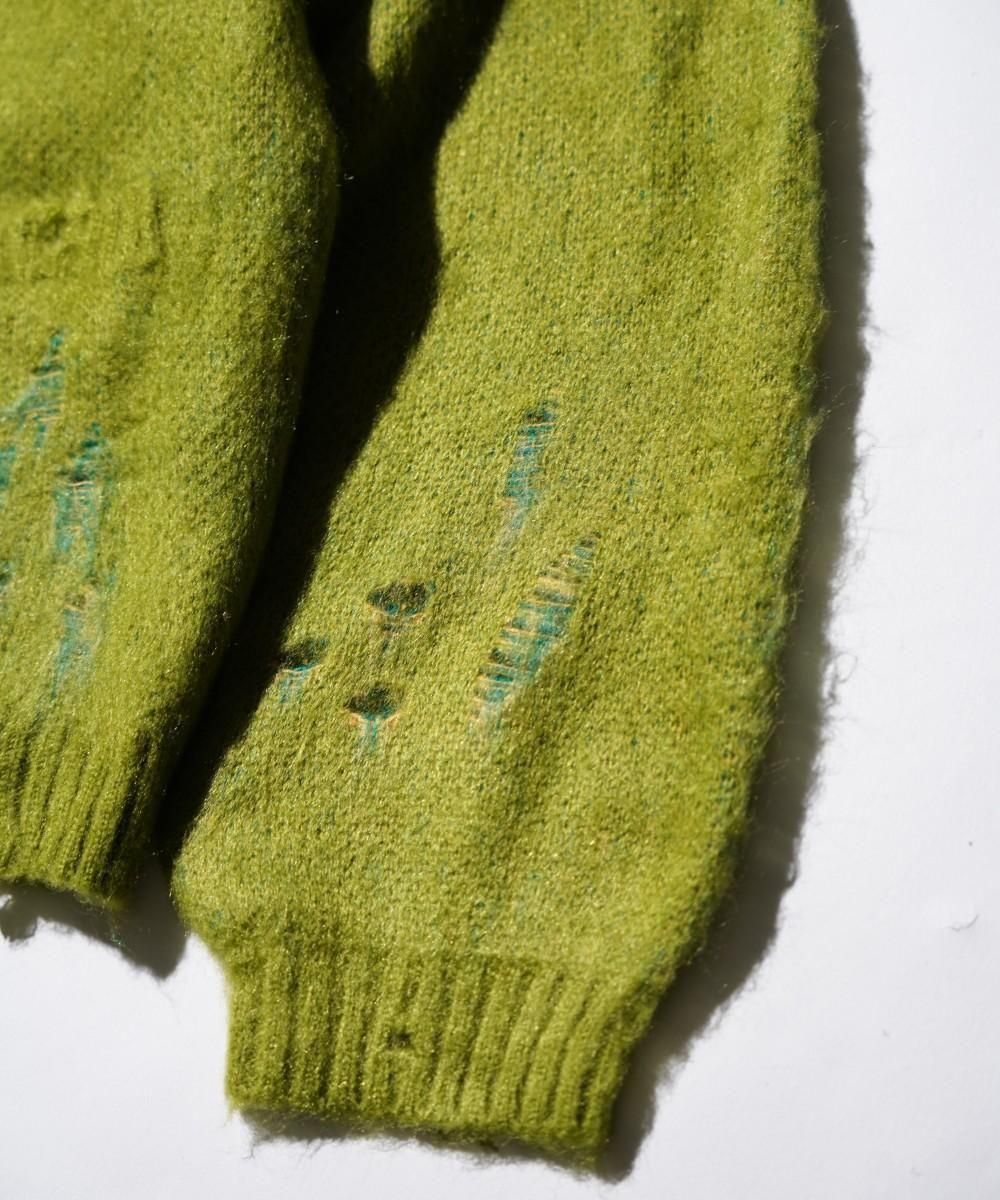 TOWNCRAFT / DAMAGED SOLID SHAGGY CARDIGAN