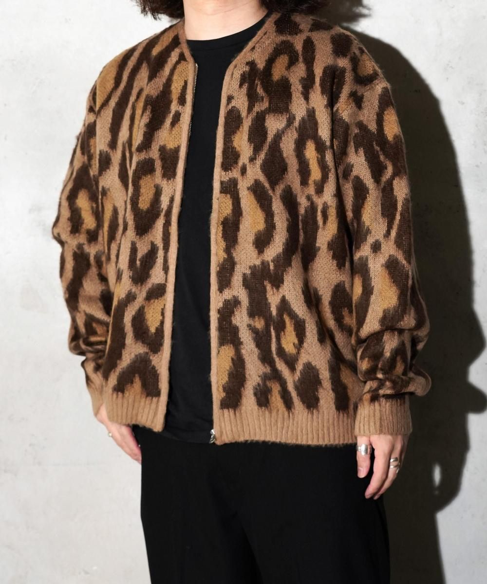 TOWNCRAFT / VINTAGE PATTERN SHAGGY ZIP CARDIGAN