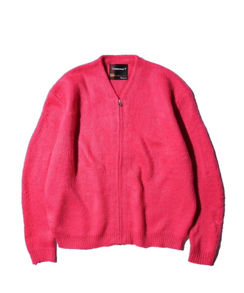 PENNEY'S TOWNCRAFT 緑色 カーディガン 60s TOWNCRAFT アクリルカーディガン USA製 Pennys ヴィンテージ