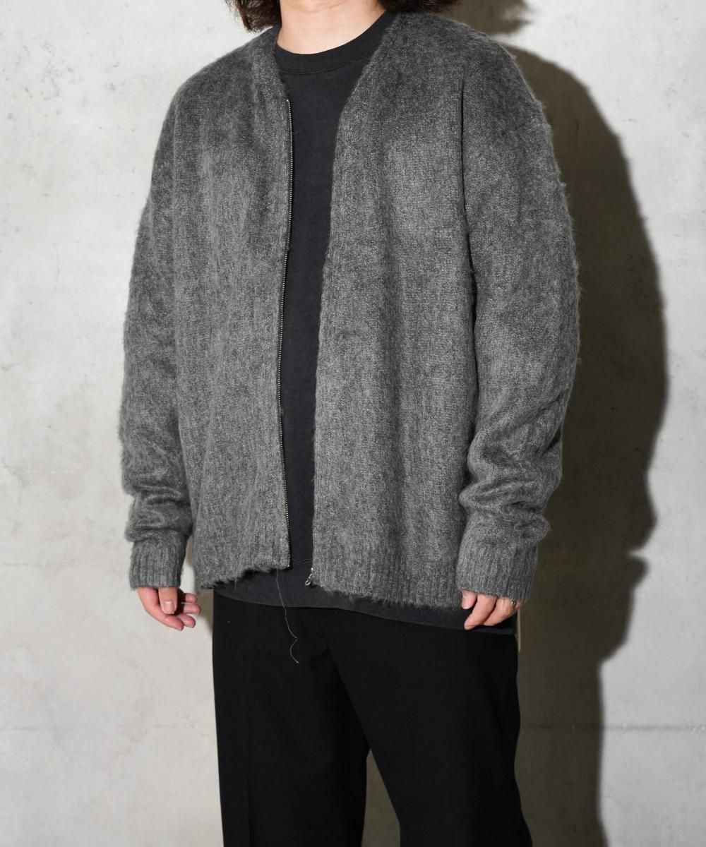 TOWNCRAFT / SOLID SHAGGY ZIP CARDIGAN