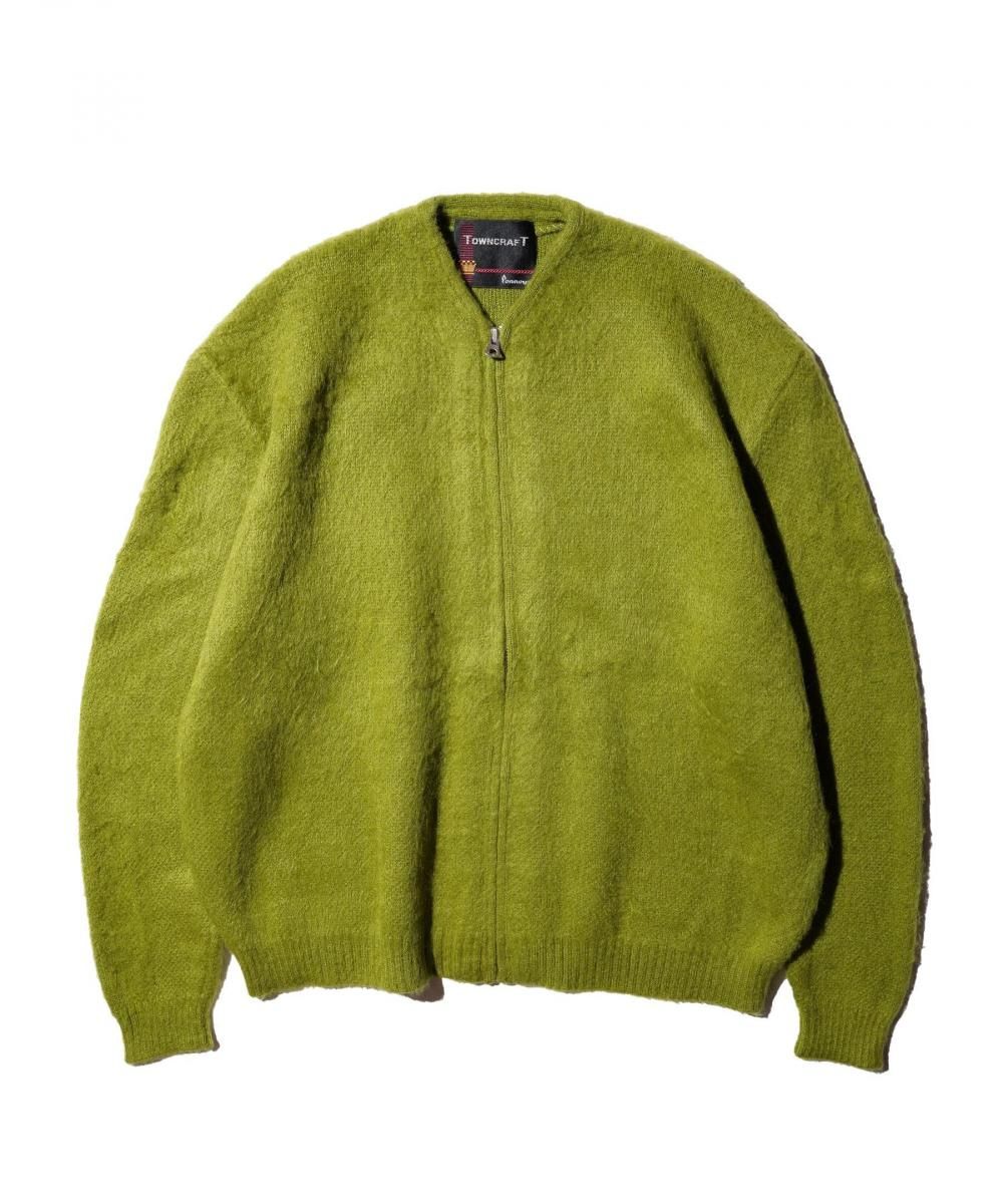 TOWNCRAFT / SOLID SHAGGY ZIP CARDIGAN