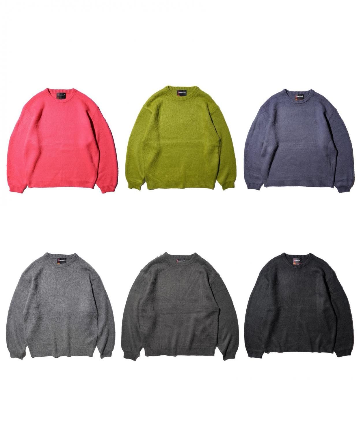 TOWNCRAFT / SOLID SHAGGY CREW SWEATER