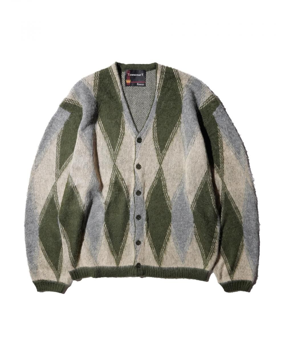TOWNCRAFT with Cloveru★ジャガードシャギーカーディガン⬛︎L TOWNCRAFT with Cloveru☆ジャガードシャギーカーディガン⬛︎L