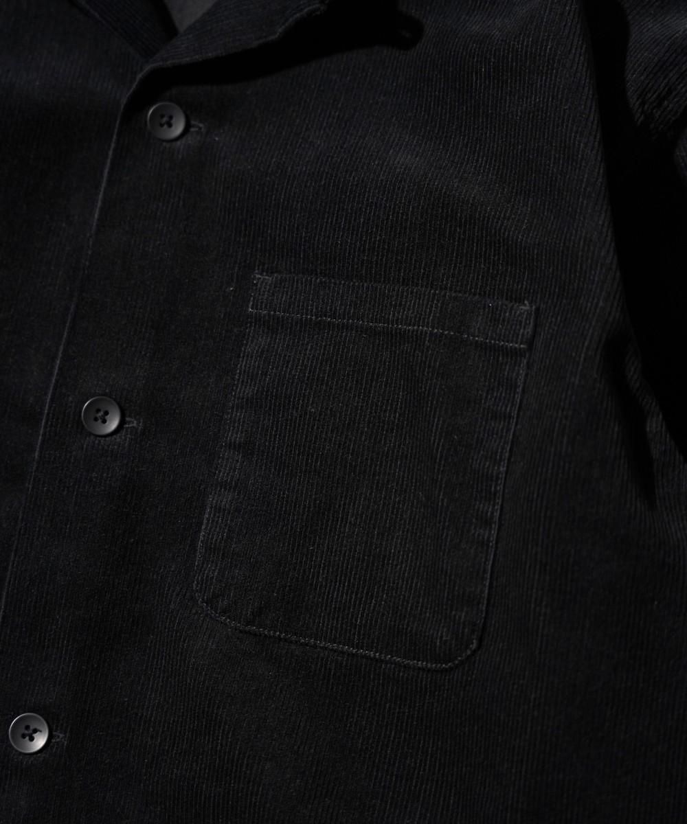 TOWNCRAFT / 50S BLACK LOOP COLLAR SHIRT -CORDUROY-