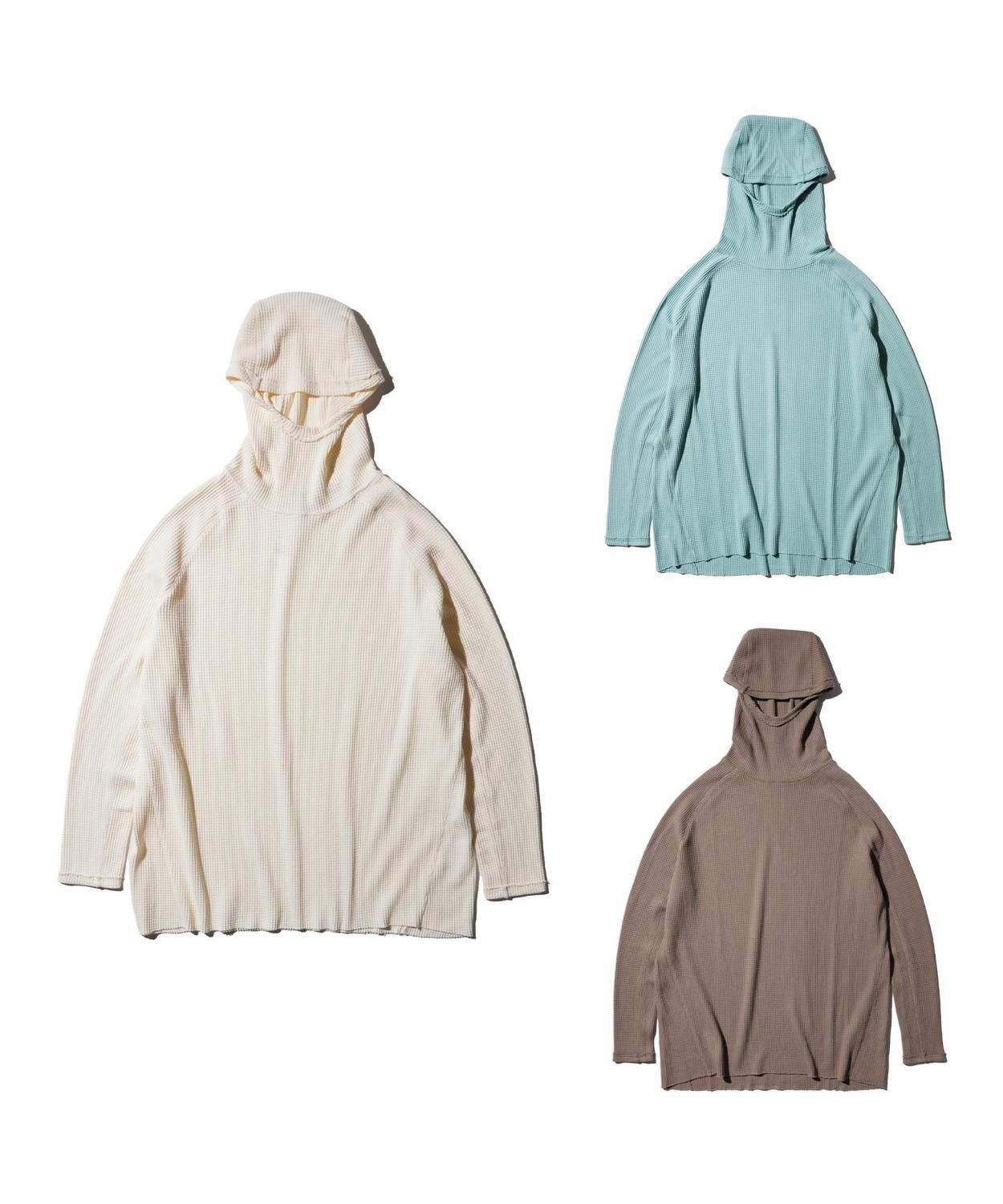 SandWaterr / ORGANIZED HOODED PULLOVER LONG TOP / COTTON THERMAL
