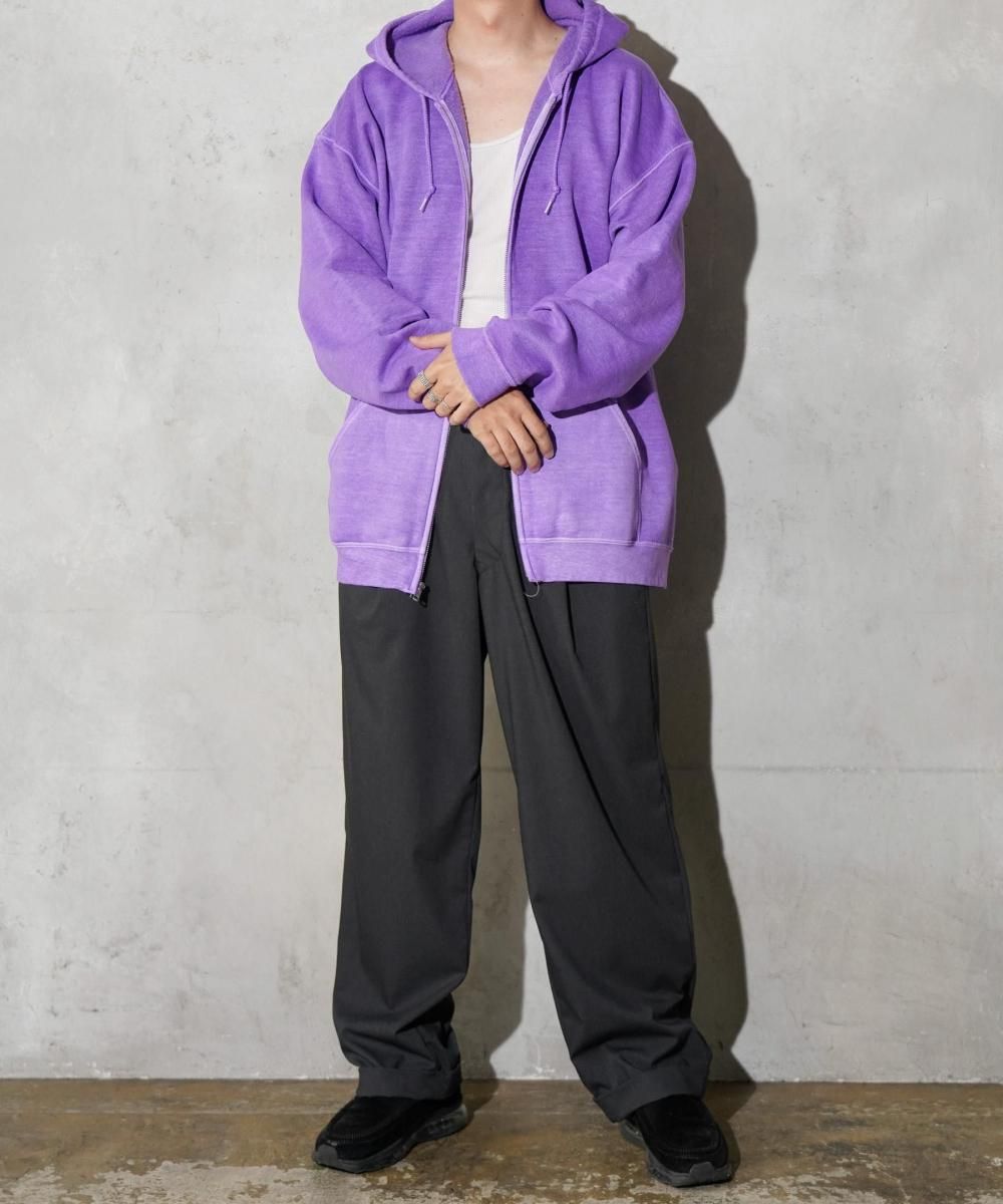 TOWNCRAFT / 90S PIGMENT FULL ZIP HOODIE