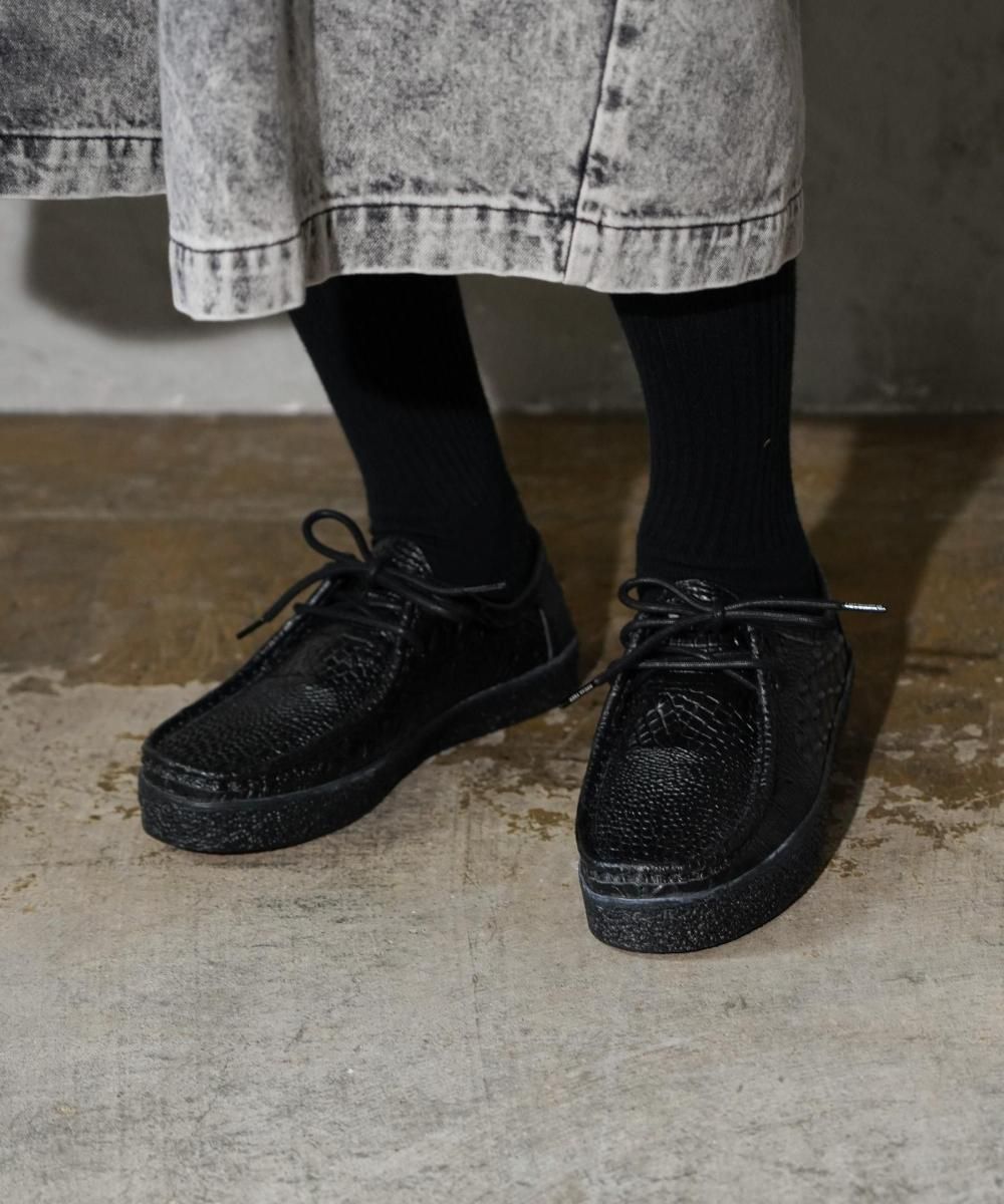 LAST MA-1 (NAGOYA LIMITED) ブラック　メンズ　日本製 Last Resort AB / VM006 MOC LO BLACK CROC CLOUDY CUSH