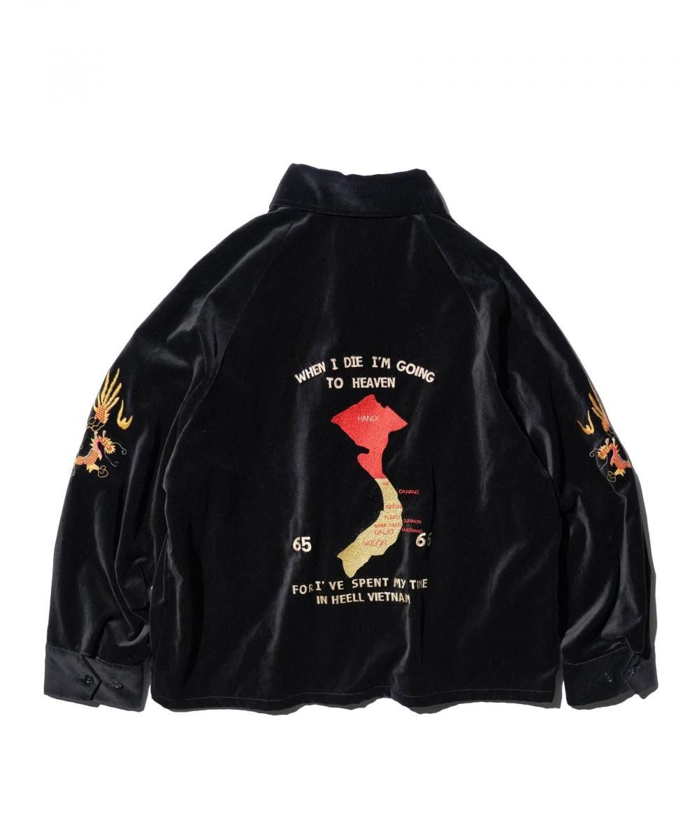 THRIFTY LOOK / SOUVENIR VIET-NAM 1965 JACKET -VELOUR-
