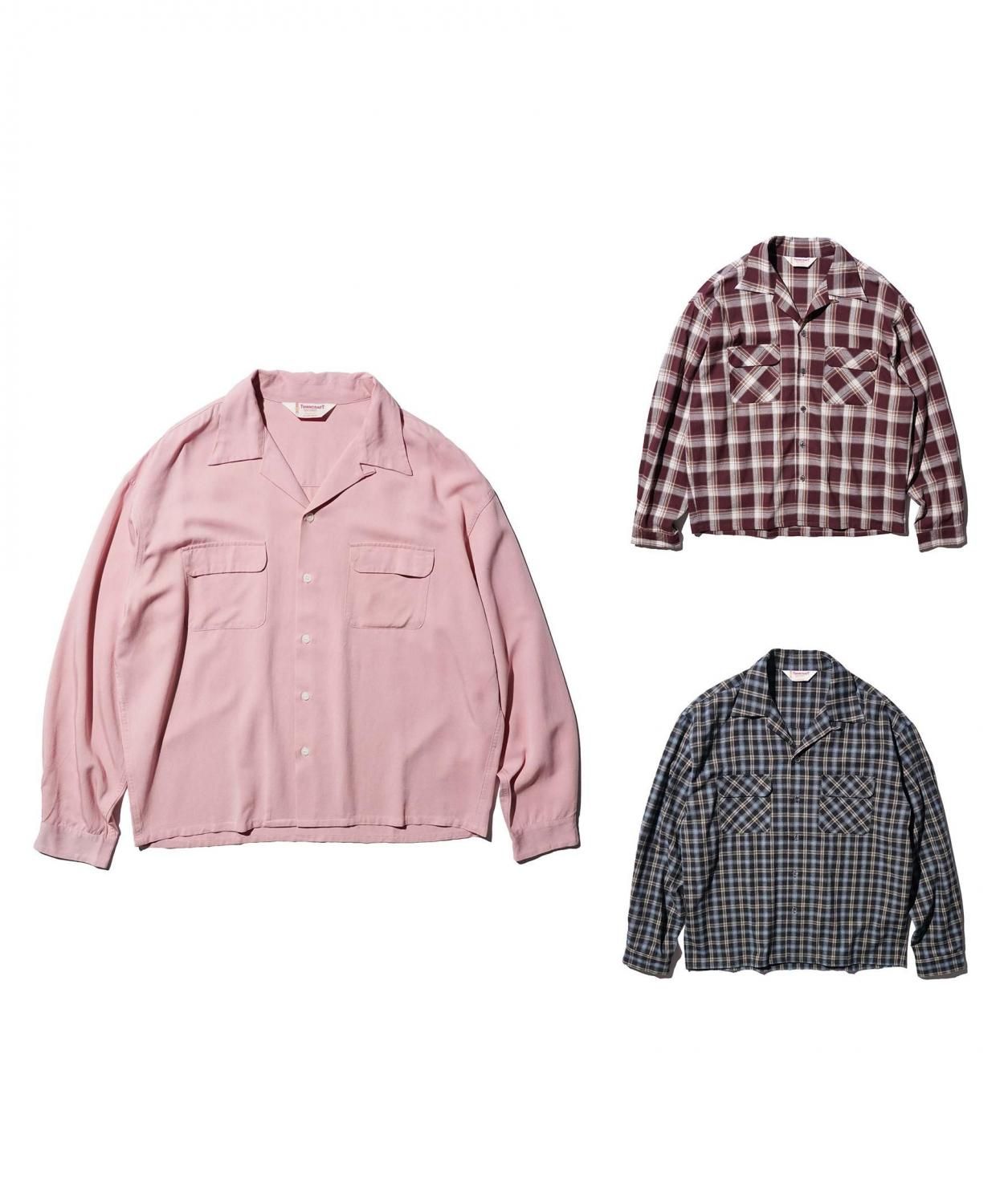 TOWNCRAFT / 50S W-FLAP LOOP COLLAR SHIRTS by YOSEI ABUKU