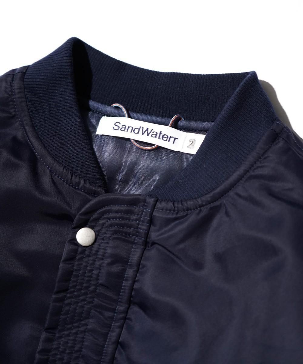 SandWaterr / RESEARCHED PADDED BLOUSON / NYLON SATIN (SW-J0502)