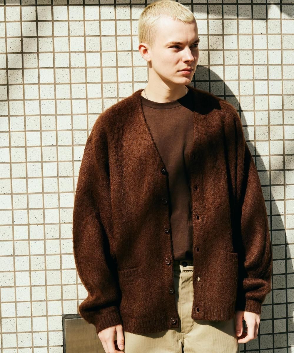 TOWNCRAFT / SOLID SHAGGY CARDIGAN