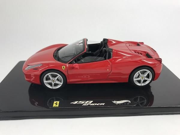 マテル ホットウィール製　1/43 フェラーリ458 イタリアスパイダー - ミニカー専門店　Modellino -モデリーノ-