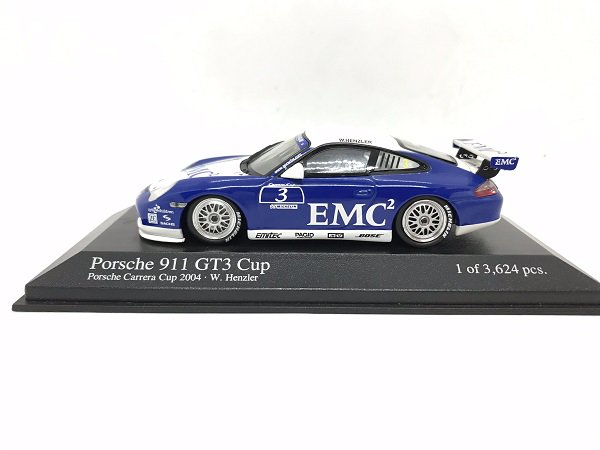 ミニチャンプス製 1/43 ポルシェ 911 GT3 カレラカップ 2004 #3 W.Henzler - ミニカー専門店 Modellino  -モデリーノ-