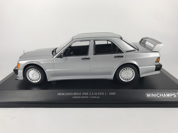 ミニチャンプス製 1/18 メルセデス ベンツ 190E 2.5-16 EVO 2 シルバー - ミニカー専門店 Modellino -モデリーノ-