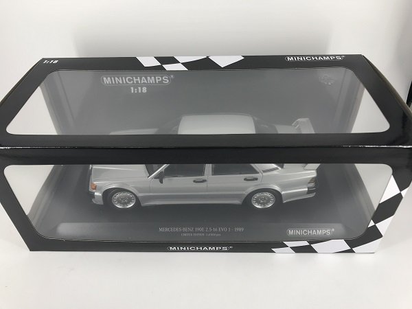 ミニチャンプス製 1/18 メルセデス ベンツ 190E 2.5-16 EVO 2 シルバー - ミニカー専門店 Modellino -モデリーノ-