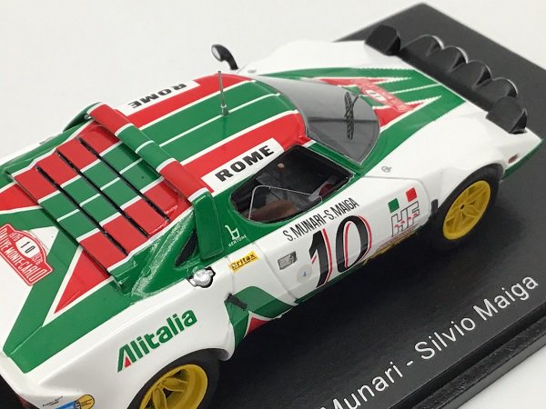 スパーク製 1/43 ランチア ストラトス HF No.10 ラリー モンテカルロ 1976 Sandro Munari - Silvio Maiga  - ミニカー専門店 Modellino -モデリーノ-