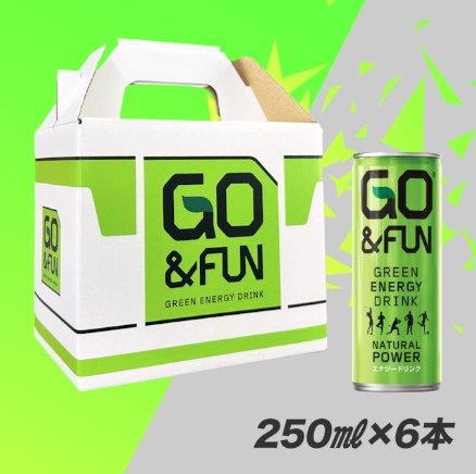 GO&FUN グリーンエナジードリンク 250ml 6本入り - ミニカー専門店 Modellino -モデリーノ-