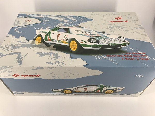 スパーク製 1/18 ランチア ストラトス HF No.1 Winner ラリー モンテカルロ 1977 S. Munari - S. Maiga -  ミニカー専門店 Modellino -モデリーノ-