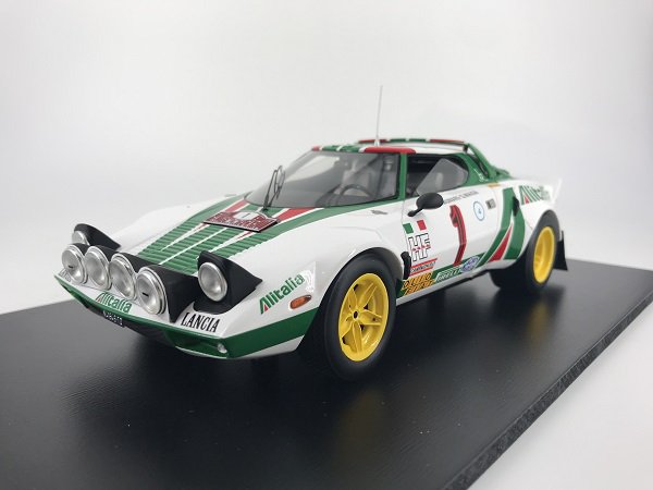 スパーク製　1/18　ランチア ストラトス HF No.1 Winner ラリー モンテカルロ 1977　S. Munari - S. Maiga