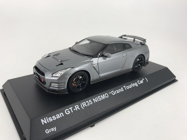 京商製　1/43　日産 GT-R R35 ニスモ　グランドツーリングカー (グレー) - ミニカー専門店　Modellino -モデリーノ-