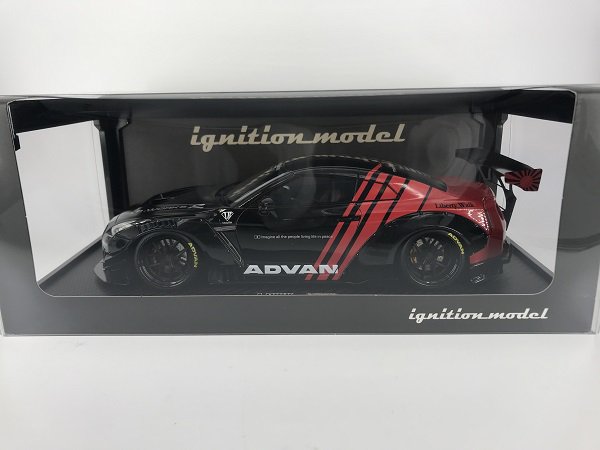 イグニッションモデル製 1/18 リバティーウォーク 日産 GT-R R35 タイプ 2 ブラック / レッド - ミニカー専門店 Modellino  -モデリーノ-