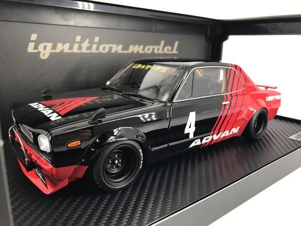 希少品！イグニッションモデル 1/18 白 スカイライン ケンメリ GTR 