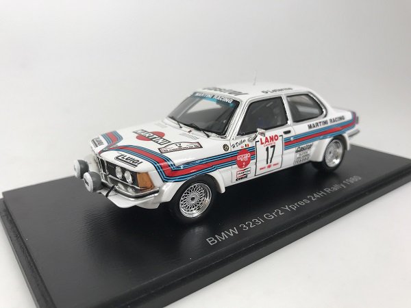 スパーク製　1/43　BMW 323i No.17 Ypres 24H ラリー 1980
