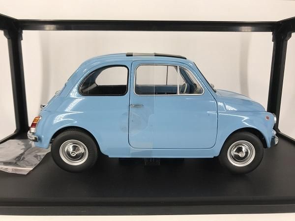 KK Scale製　1/12 フィアット 500F 1968 (ﾗｲﾄﾌﾞﾙｰ) - ミニカー専門店　Modellino -モデリーノ-