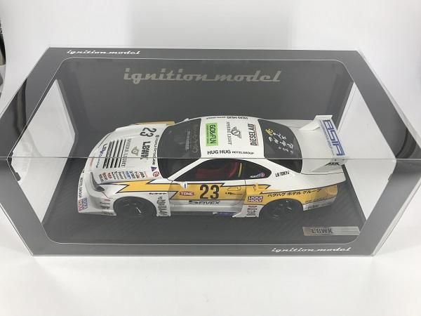 LBWK レースカー 1／18ミニカー S15ホワイト/イエロー LBWK レースカー 1／18ミニカー S15ホワイト/イエロー