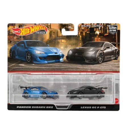 マテルインターナショナル製 1/64 ホットウィール プレミアム 2パック パンデム スバル BRZ / レクサス RC F GT3 - ミニカー専門店  Modellino -モデリーノ-