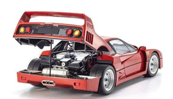 京商製 1/18 フェラーリ F40 (レッド) 開閉機構付 - ミニカー専門店 Modellino -モデリーノ-