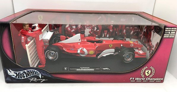 HotWHeeLs製 1/18 Ferrari F1 2003GA コンストラクターズ ワールド