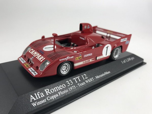 ミニチャンプス製 1/43 アルファロメオ 33TT 12 TEAM WKRT 1975