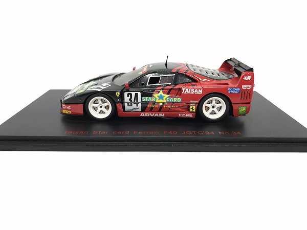 EBBRO製 1/43TAISAN StarCard Ferrari F40 #34 JGTC 1995 - ミニカー