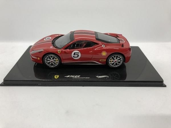 Hot Wheels製 1/43 ﾌｪﾗｰﾘ458 ﾁｬﾚﾝｼﾞ#5(ﾚｯﾄﾞ) - ミニカー専門店