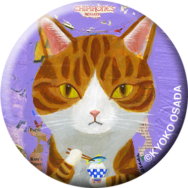 Miniportrait Badge ご飯と茶トラ ハチワレ Miniportrait Badge ご飯と茶トラ ハチワレ