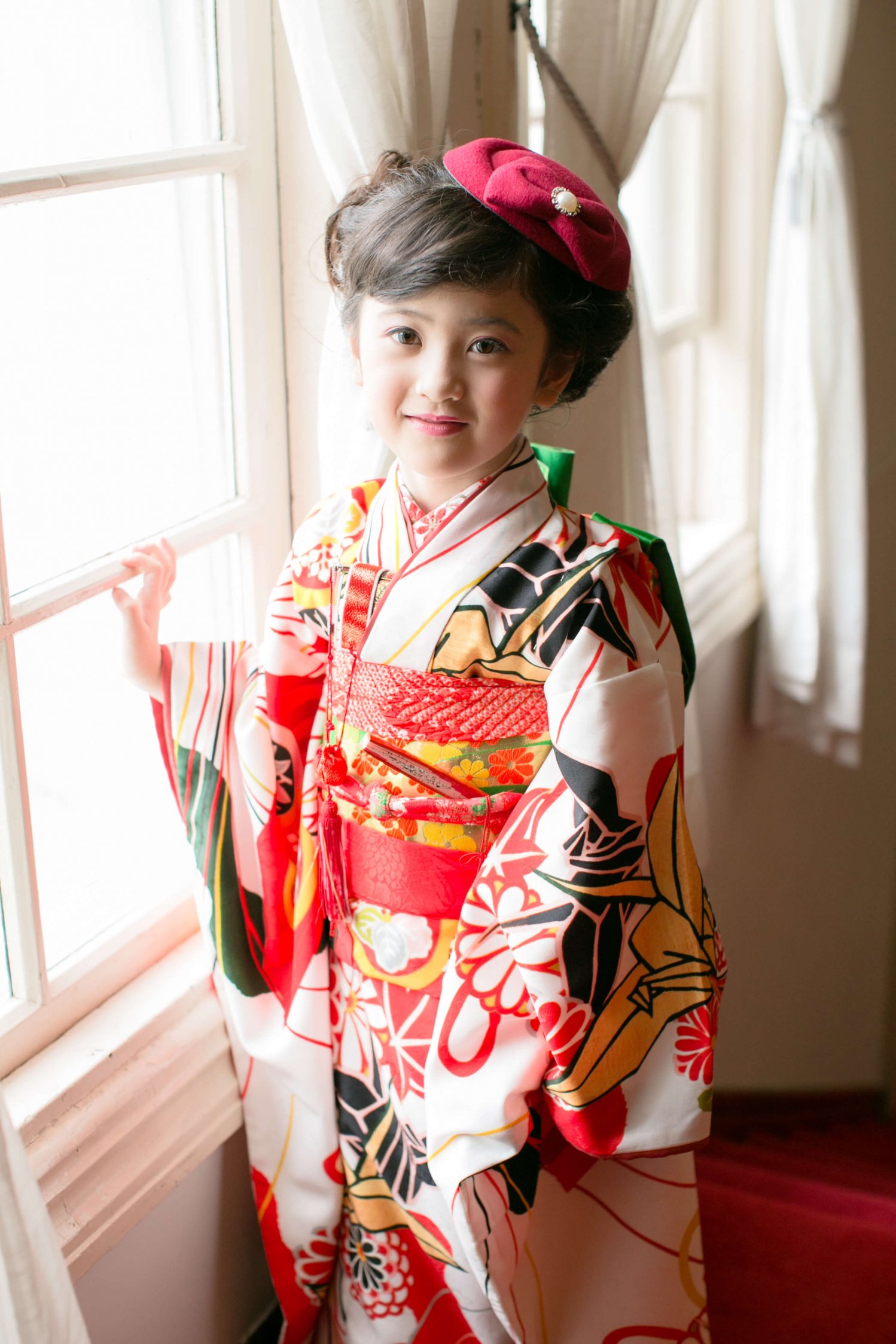 七五三 7歳レンタル着物古典柄 Iroha アンティーク着物で七五三 なら全国宅配レンタルのうたかた着物いちは ３泊4日レンタル全国送料無料 製造メーカーならではの最安値