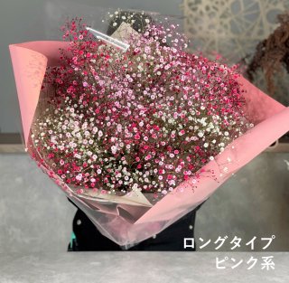 【カラーかすみ草】染めかすみ草のグラデーション花束（Ｍサイズ）