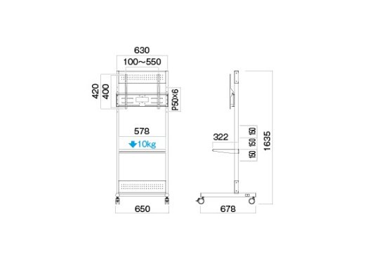 送料無料】HAYAMI HAMILEX PH-550シリーズ PH-556W ～65V型対応