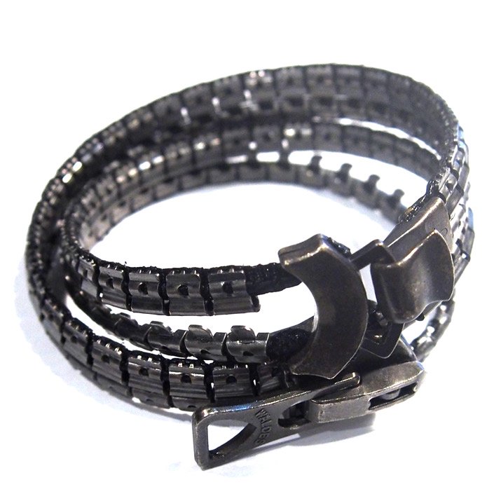 カガリユウスケ zip bracelet - Double ジップ ブレスレット ダブル BK