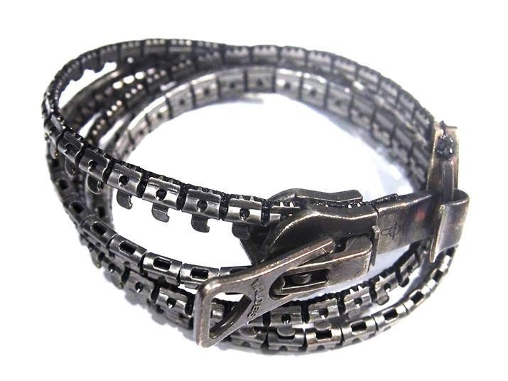 KAGARI YUSUKE - zip bracelet - Double / ジップブレスレット