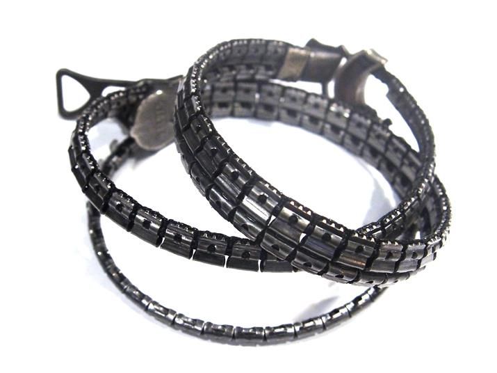 KAGARI YUSUKE - zip bracelet - Double / ジップブレスレット