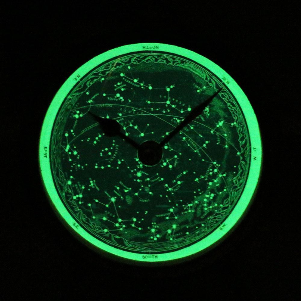 蓄光】星空の置き時計 天体観測 アンティーク クロック リプロダクトの通販