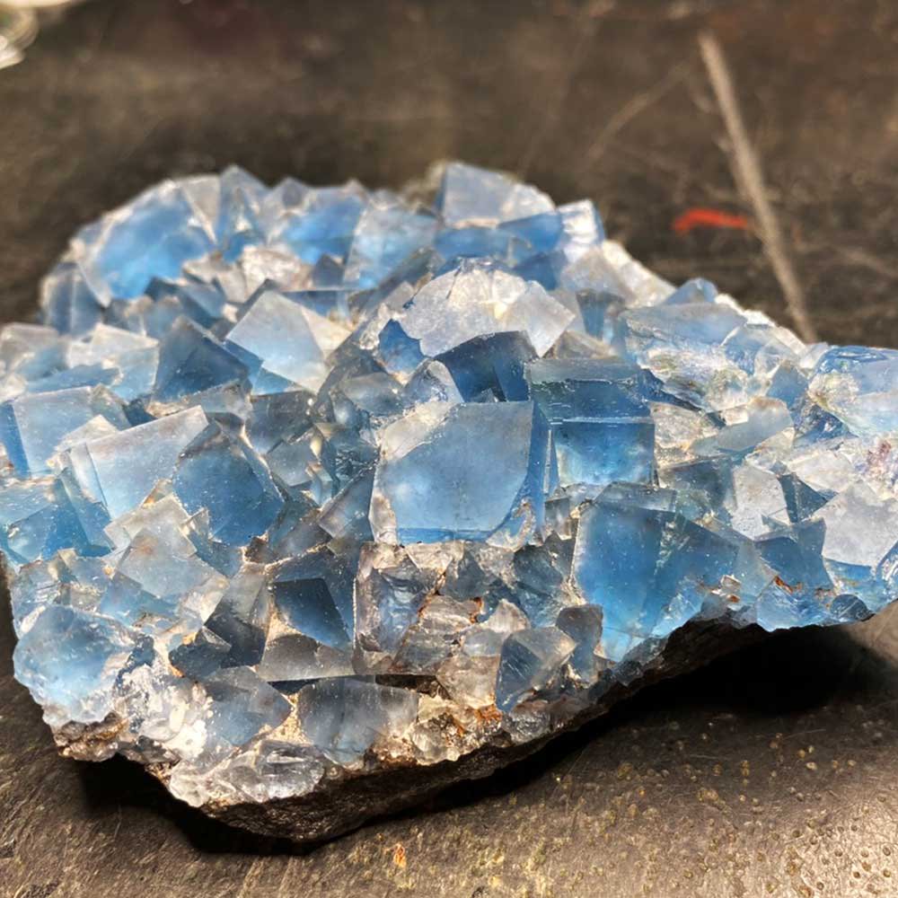 中国産　福建省　ブルーフローライト　fluorite 青　蛍石