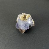パープル明礬フローライト 原石   中国産 (Flourite)　寸法 : 25X30X35mm /約28g 蛍石 鉱物 O