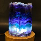 フローライトのランプ 017｜原石ランプ 鉱物標本 照明 ジェムイルミネーション